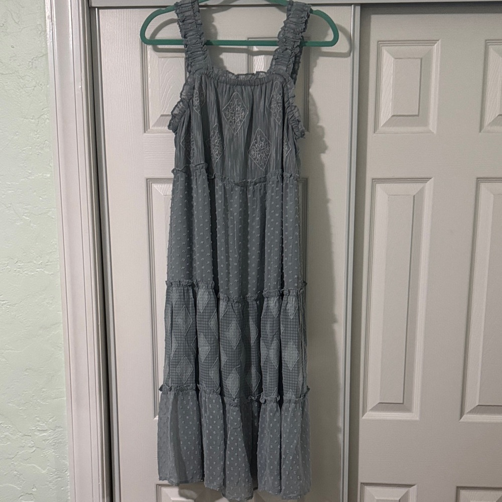Miss Me Blue Sleeveless Dress